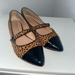 Julianne Hough animal print flats